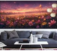 Diamond Painting Paisaje Diamond Painting niños Flor Pintura Diamante de Bordado para Principiantes,DIY Pintura de Diamantes Kit Completo Cristal Puzzle,Punto Cruz Adultos,Decor Regalos 40x100cm LT-19