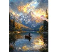 Diamond Painting Paisajes, 5D Diamond Painting Kit Completo, Manualidades Adultos Dibujos con Diamantes, Kits de Pintura de Diamantes para Adultos Principiantes, Decoración Pared Hogar, 30x40cm, W-98