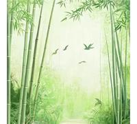 Diamond Painting Pájaro bambú, Manualidades Adultos, Pintar por Numeros Adultos, Pintar por Numeros Punto de Cruz Kit Bordado Principiantes, Decoración de Pared del Hogar, Regalo Mujer 20x20cm Q-631