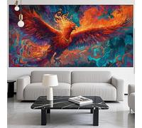 Diamond Painting Pájaro Diamond Painting Adultos Niños,DIY Pintura Diamante Bordado Fénix Punto de Cruz Diamante Kit Completo,5D Cuadro Puzzle Diamantes para Manualidades,Decor Regalos 60x120cm LK-745