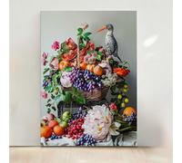 Diamond Painting PáJaro, Fruta Pintura Diamante Kit Manualidades Adultos, 5D Diamond Painting Adultos Dibujos DIY Diamantes para la Decor de la Pared del Hogar, Regalo para Mujer 60x80cm PjY3726 A-S