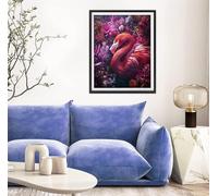 Diamond Painting Pájaro Pintura Diamante Planta, DIY Kit Completo de Pintura de Diamante para Adultos y Niños, Diamantes Cristal Artesanía para Decoración De Pared Del Hogar, Regalos 80x110cm s-10678