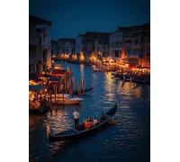 Diamond Painting para Adultos, Venecia Pintura de Diamante Kit Completo, Ciudad del Agua Dibujos con Diamantes, Diamond Art Punto de Cruz Manualidades Adultos, para Decoración Hogar 80x120 cm H-6587