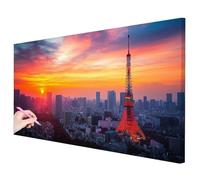 Diamond Painting París, Diamond Painting Grande 140x70cm, DIY Pintura de Diamante Paisajes Kit Completo, 5D Cuadro Diamantes Kit de Manualidades para Adultos Regalos para Mujer Decoracion Hogar -2843