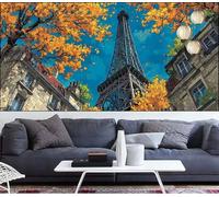 Diamond Painting París Diamond Painting niños Torre Eiffel Pintura Diamante de Bordado para Principiantes,DIY Pintura de Diamantes Kit Completo Cristal Puzzle,Kit Punto Cruz,Decor 40x100cm VQ-1081