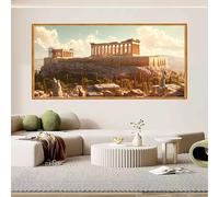 Diamond Painting Partenón 50x120cm, Diamond Painting Niños Arquitectura, DIY Pintar con Diamantes Punto de Cruz Kit Completo, Pintura Diamante Adultos Manualidades Niños Kit Bordado Regalo O-634X