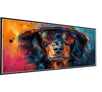 Diamond Painting Perro Diamond Painting Adultos Grande XXL 100x200cm Pintura de Diamante Color Diamantes para Manualidades, 5D DIY Punto de Cruz Diamante Set para Decoracion Hogar Pared Regalo P1-132