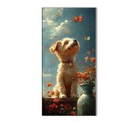 Diamond Painting Perro Mariposa, 5D Diamond Painting Adultos, Manualidades Adultos DIY Cristal Pintura de Diamante, Kit de Bordado Punto de Cruz, Cuadros Decoracion Salon Modernos 100x200 cm J26-7956