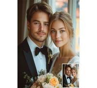 Diamond Painting Personalizado Foto, 5D Diamond Painting Kit Completo Crea tu Propia Pintura de Diamantes personalizado, DIY Puzzle Diamantes Punto de Cruz Para Decoración del Hogar 70x90cm B0-71
