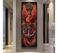 Diamond Painting phenix Diamond Painting Kit Completo XXL, 30x90 cm/11.8x35.4 In Pintura Diamante Totem Cuadros Diamantes 5D, DIY Puzzle Diamond Art Artesanía para Decoración de la Pared Hogar Regalo