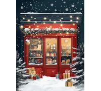 Diamond Painting Piedra Color Diamond Painting Adultos, DIY Full Drill Cuadro Diamantes Kit para Principiantes, Manualidades Adultos Pintura de Diamante Kit Completo, Navidad Decoración 70x95 cm 0Z-11