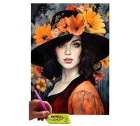 Diamond Painting, Pintura Diamante Kits Completos, Beautiful Women Pintura Diamante 5D, Diamond Painting Kit Adultos, Kits De Arte De Diamantes Para Principiantes, Decoración de Pared 30x40 cm N-430