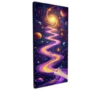 Diamond Painting Planeta, Manualidades Adultos, Punto de Cruz Diamante Art Crafts Vía Láctea, Paint by Numbers Adult, Pintura Diamante Embroidery Kit, Cuadros Decoracion Salon Modernos 100x40cm B-76