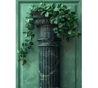 Diamond Painting Planta, 5D DIY Diamond Painting Adultos Arquitectura, Pintura de Diamante Manualidades Adultos, Punto de Cruz Cristal Cuadros de Diamantes Kit, Decoración Hogar, 60x85cm K-9743