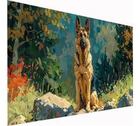 Diamond Painting planta Diamond Painting Adultos perro Pintura Diamante 5D DIY Cuadrado Taladro Completo Arte Artesanía para Niños y Adultos, Ideal para Decoración de Pared Regalo 100x220cm Z1-294