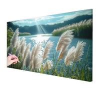 Diamond Painting Planta, Diamond Painting Grande 120x60cm, DIY Pintura de Diamante Lago Kit Completo, 5D Cuadro Diamantes Kit de Manualidades para Adultos Regalos para Mujer Decoracion Hogar -3331