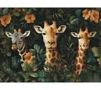 Diamond Painting Planta, Diamond Painting Kit Completo, Manualidades Adultos, Regalo Mujer, DIY Cristal Punto de Cruz Pintura Diamante Kits para Principiantes, Decoracion Hogar, Jirafa 20x30 cm 0b-989