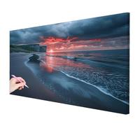 Diamond Painting Playa, Diamond Painting Grande 200x100cm, DIY Pintura de Diamante Naturaleza Kit Completo, 5D Cuadro Diamantes Kit de Manualidades para Adultos para Regalo Mujer Decor Hogar -3323