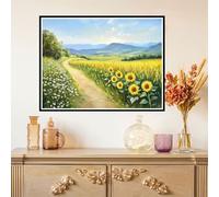 Diamond Painting Primavera Diamond Painting Adultos Manualidades Punto de Cruz Diamante Arte de Cristal Kit, 5D DIY Pintura de Diamante Niños Kit Completo para Decoración Regalo 60x80cm Granja Z#-581