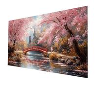 Diamond Painting Puente 80 x 40CM, Pintura Diamante Mujer, 5D Pintar por Numeros con Diamantes, Punto de Cruz Pintura Diamantes de Imitación de Cristal Artes, Diamond Painting Kit, Regalo model-752