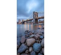 Diamond Painting Puente de Brooklyn, Diamond Art Bordado Punto de Cruz Kit Completo Paisaje Manualidades Adultos Pintura de Diamante 30 x 60 cm, Diamantes Cuadros Decoracion Salon Modernos DZSH4043