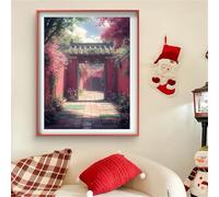 Diamond Painting Puerta Diamond Painting Adultos Árbol DIY Cristal de Estrás Pintura por Manualidades, Kit de Punto de Cruz, Puzzle de Diamantes, Arts and Crafts Para Navidad Decoración 40x60cm J0-129