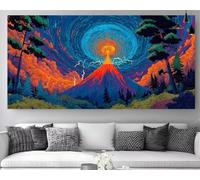 Diamond Painting Resumen Diamond Painting Grande 100x200cm, 2025 New DIY VolcáN Diamantes Artes 5D Taladro Completo Bordado Mosaicos Punto de Cruz Manualidades Pintura Diamante,Regalos Z-P333