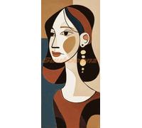 Diamond Painting Retro Diamond Painting Kit Completo XXL, 50x100 cm/19.6x39.3 In Pintura Diamante Mujer Cuadros Diamantes 5D, DIY Puzzle Diamond Art Artesanía para Decoración de la Pared Hogar Regalo