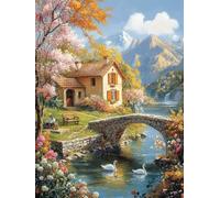 Diamond Painting RíO, 5D Diamond Painting Adultos Ganso, DIY Manualidades Adultos Kit Punto de Cruz, Cuadro Diamantes Art Rhinestones Bordado Kit, para Decoración Hogar Regalo 40x50cm 7-7200
