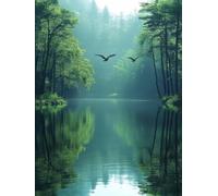 Diamond Painting RíO, 5D Diamond Painting Adultos Paisaje, DIY Manualidades Adultos Kit Punto de Cruz, Cuadro Diamantes Art Rhinestones Bordado Kit, para Decoración Hogar Regalo 50x65cm A-9167