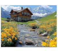 Diamond Painting Río Diamond Painting Adultos, DIY Pintura de Diamante Cabina Cuadros Diamantes 5D Mosaico Art Cristal Bordado Punto De Cruz Pintura Kit para Pared Decoracion Hogar 40x50CM Y9-537