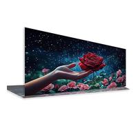 Diamond Painting Rosas Punto de Cruz Kit Completo 50x100 cm,Pintura de Diamante Misterioso Dibujos con Diamantes 5D Punto de Cruz DIY Diamond Art Painting para Hogar Decoracion Pared,Regalo Mujer S745