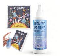 Diamond Painting Sealant, Diamond Painting Varnish for Permanent Fixation and to Maintain the Diamond's Luster, Diamond Painting Sellador Spray, Se Seca Transparente y es Resistente a los Rayos UV