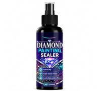 Diamond Painting Sealer Spray, 100ml Quick Dry Clear Gloss Finish for Diamond Art, Protective Acrylic Sealant Helps Secure Drills, Easy Spray Sealer for Diamond Paintings, Puzzles(1bottle)