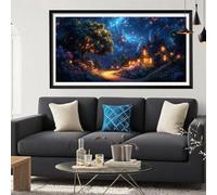 Diamond Painting Sueño Diamond Painting Adultos, DIY Cuadros Diamantes bosque Kit de Pintura Diamante Adultos Principiantes, Mosaico Manualidades Pared Decoracion Hogar, Regalo Mujer 90x180 CM Y6-275