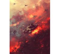 Diamond Painting Tanque, 5D Diamond Painting Adultos Guerra, DIY Manualidades Adultos Kit Punto de Cruz, Cuadro Diamantes Art Rhinestones Bordado Kit, para Decoración Hogar Regalo 100x135cm 8-3928