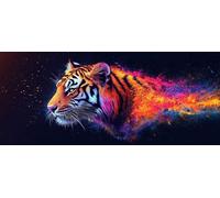 Diamond Painting Tigre Diamond Painting Adultos, Pintura Diamante Animal Patrón 5D DIY Punto de Cruz Diamante Dibujos con Diamantes Manualidades Adultos, Decoracion Pared (90 x 180 cm) -yym260382