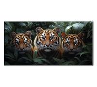 Diamond Painting Tigre Hoja, 5D Diamond Painting Adultos y Principiantes, Manualidades Adultos DIY Cristal Pintura de Diamante, Kit de Bordado Punto de Cruz, Cuadros Decoracion Salon 30x60 cm J26-4468