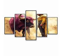 Diamond Painting Toreo, 5 Pack Kit Pintura de Diamante, 5D Pintar por Numeros Torero para Diamante, 5D DIY Diamond painting para Cuadros Decoracion Salon Modernos Regalo Mujer GYZH-1250