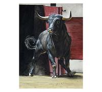 Diamond Painting Toro Poderoso Diamond Painting Kit Completo, 40x50cm Pintura Diamante Punto de Cruz para Niños Adultos 5D Punto de Diamante Kit Bordado para el Hogar, Decoración de la Pared Lienzo