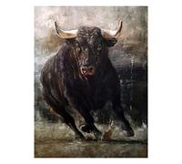 Diamond Painting Toro Poderoso Diamond Painting Kit Completo, 80x120cm Pintura Diamante Punto de Cruz para Niños Adultos 5D Punto de Diamante Kit Bordado para el Hogar, Decoración de la Pared Lienzo