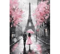 Diamond Painting Torre Eiffel, Diamond Painting Adultos 90x120cm Kit Completo, 5D Pintura de Diamantes Para Niños Pareja, DIY Cuadros Diamantes Manualidades Adultos para Home Decoration Regalos C3-620