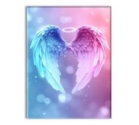 Diamond Painting Traum Flügel Diamond Painting Erwachsene, DIY Kreuzstich Set für Basteln Erwachsene Full Drill Diamant Bilder Kristall Bastel Sets Anfänger Deko Wohnzimmer Geschenk 50x70cm P-q-6487