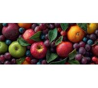 Diamond Painting Uva, 5D Diamond Painting Adultos PúRpura, DIY Kit Manualidades Adultos, 5D Punto de Cruz Cuadro Diamante, DIY Pintura de Diamante Kits, Home Decor, Primavera Decor, 200x100cm N-1431