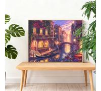 Diamond Painting Venecia 120x90cm 2025 Pintura Diamante Ciudad Gran Diamond Painting Adultos,Cuadros de Diamantes Bordado Manualidades Kit Regalos para Mujer,5D Diamantes Art Regalos Originales I-K904
