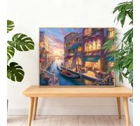 Diamond Painting Venecia 80x60cm 2025 Pintura Diamante Ciudad Gran Diamond Painting Adultos,Cuadros de Diamantes Bordado Manualidades Kit Regalos para Mujer,DIY Diamantes Art Regalos Originales I-K704