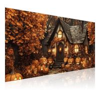 Diamond Painting VísperaDeTodosLosSantos Kit Completo para Adultos, 5D Pintura Diamante Calabaza Diamond Art Grand Format 80x160cm Taladro Completo,Cuadro Diamantes Manualidades,Decor de Hogar 2Z-440