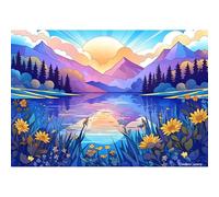 Diamond Painting Vista Nocturna Diamond Painting Kit Completo 50x70cm, 2026 New 5D Río Pintura Diamante para Niños, DIY Diamantes Artes Bordado Punto de Cruz Pintar por Numeros Adultos XW-O608Y