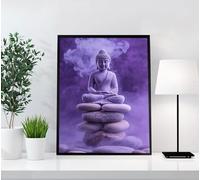 Diamond Painting Zen, Paisaje Diamond Painting Adultos, Kit Completo de Pintura de Diamante para Adultos y Niños, DIY 5D Cristal Pintura De Diamante Para Decoración De Pared Del Hogar 100x135cm L36-U7