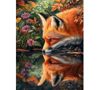 Diamond Painting Zorro 5D Diamond Painting Adultos Flor Pintura Diamante Manualidades Bordado de Punto de Cruz Kit Completo para Niños, DIY Mosaico Cristal Art Kit, Decoracion Hogar 20x30cm G-1159